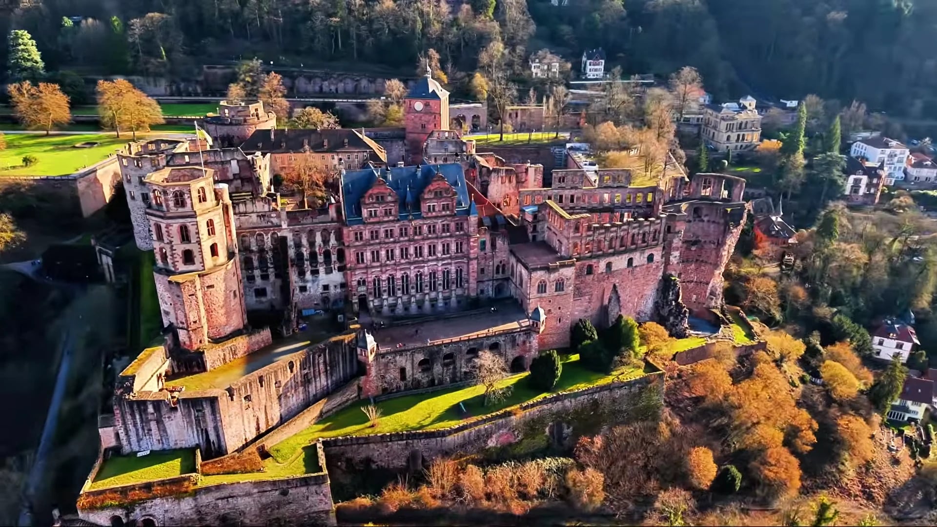 Luchtbeeld van Heidelberg in Duitsland. — foto 1